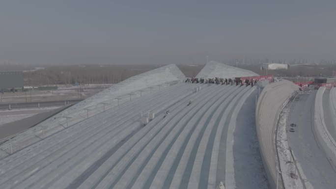 25届哈尔滨冰雪大世界大滑梯Log航拍