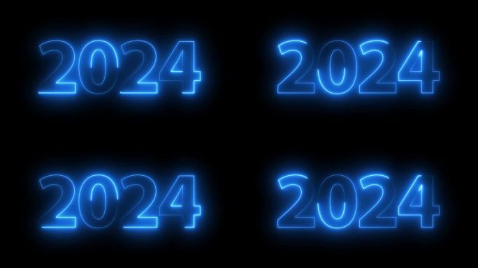 2024数字动画镜头与霓虹灯效果