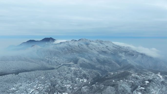 江西九江庐山风景区冬季雪景风光