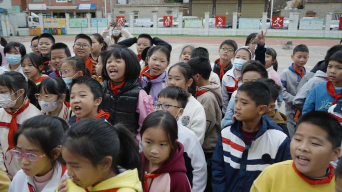 小学垃圾分类地推宣传