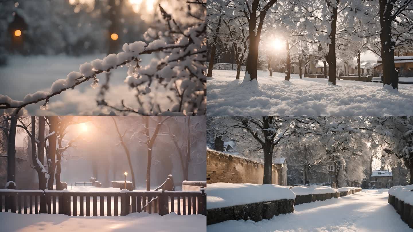 唯美雪景