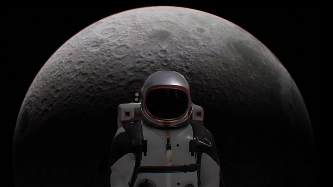 月球宇航员转场 科技月球 月球 月亮