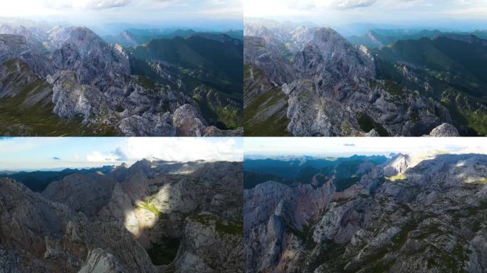 甘孜 群山 航拍 空镜