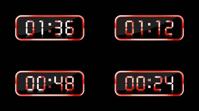 4K红色液晶数字计时器通道2分钟