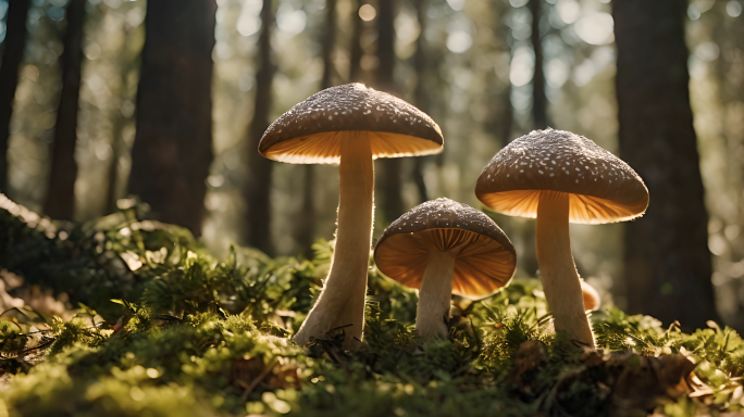 森林中的蘑菇菌菇【商用需购买企业授权】