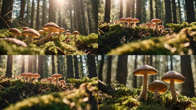 森林中的蘑菇菌菇【商用需购买企业授权】