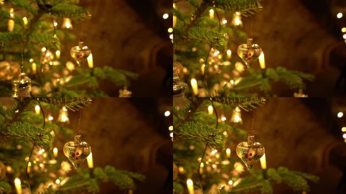 夜晚，德国图林根州埃尔福特的圣诞市场灯火通明
