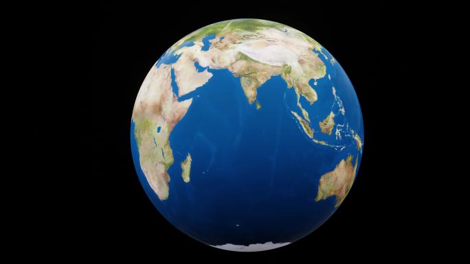 世界地图变地球  地球动画  科技地球