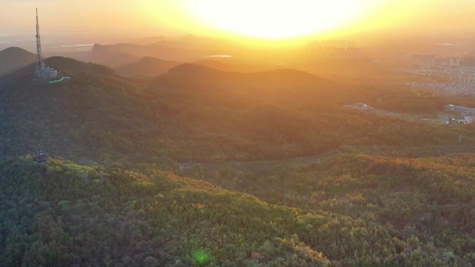 航拍淮南山南高新区