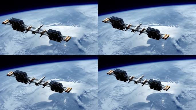 利用现代空间技术部署太阳能电池板的航天器