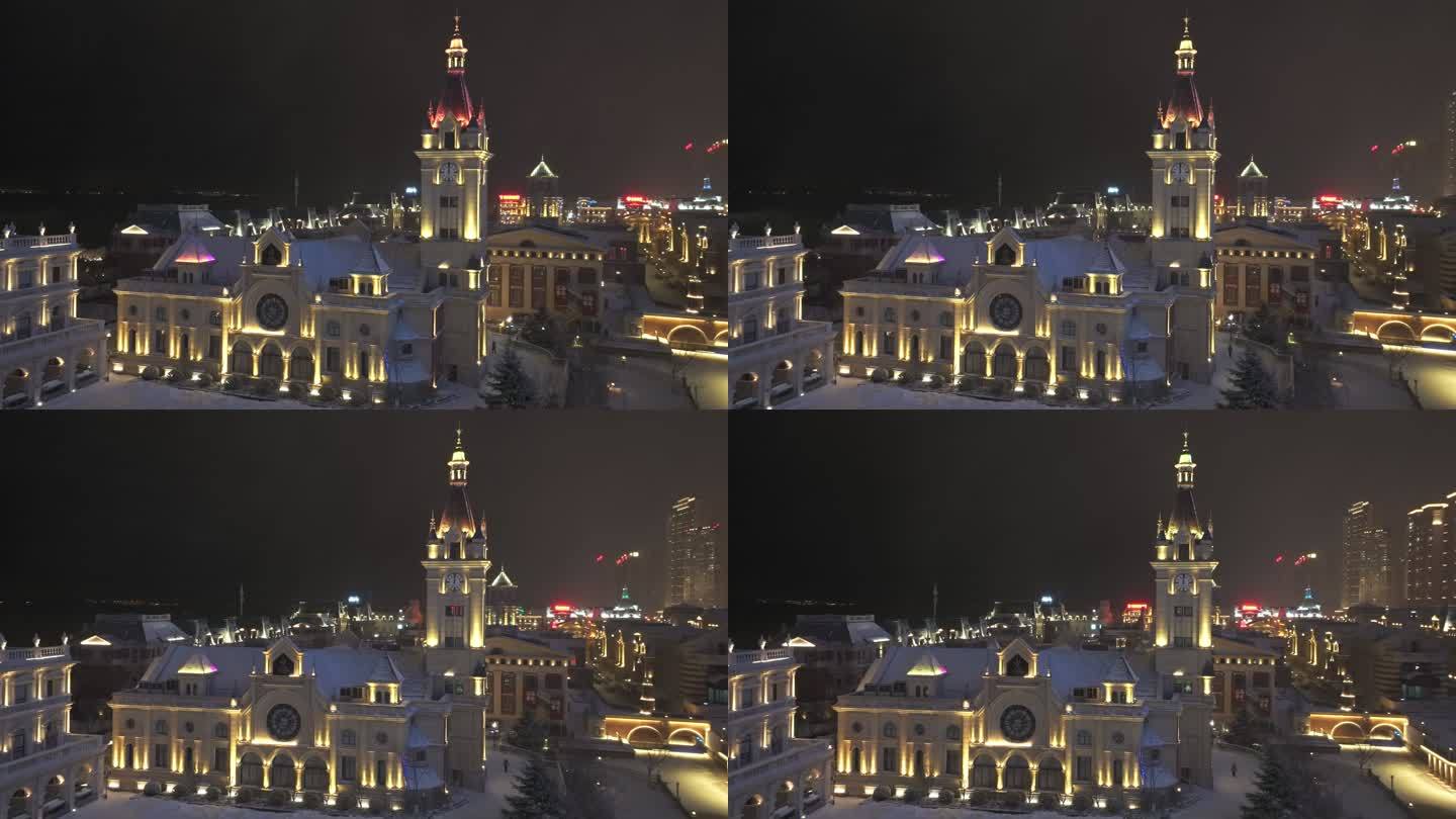 大连东方水城冬季雪景
