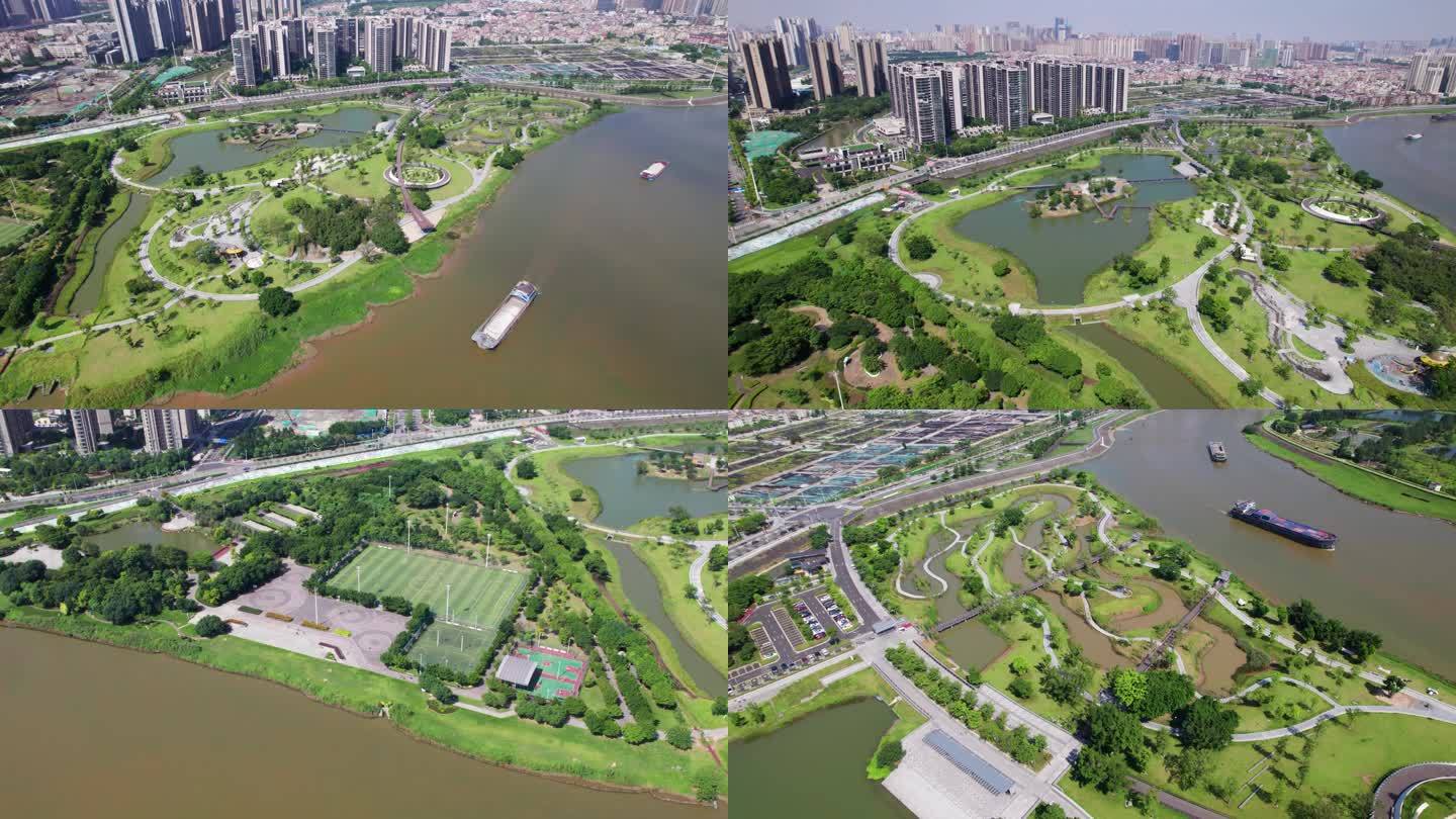 佛山映月湖公园 南海桂城东平河