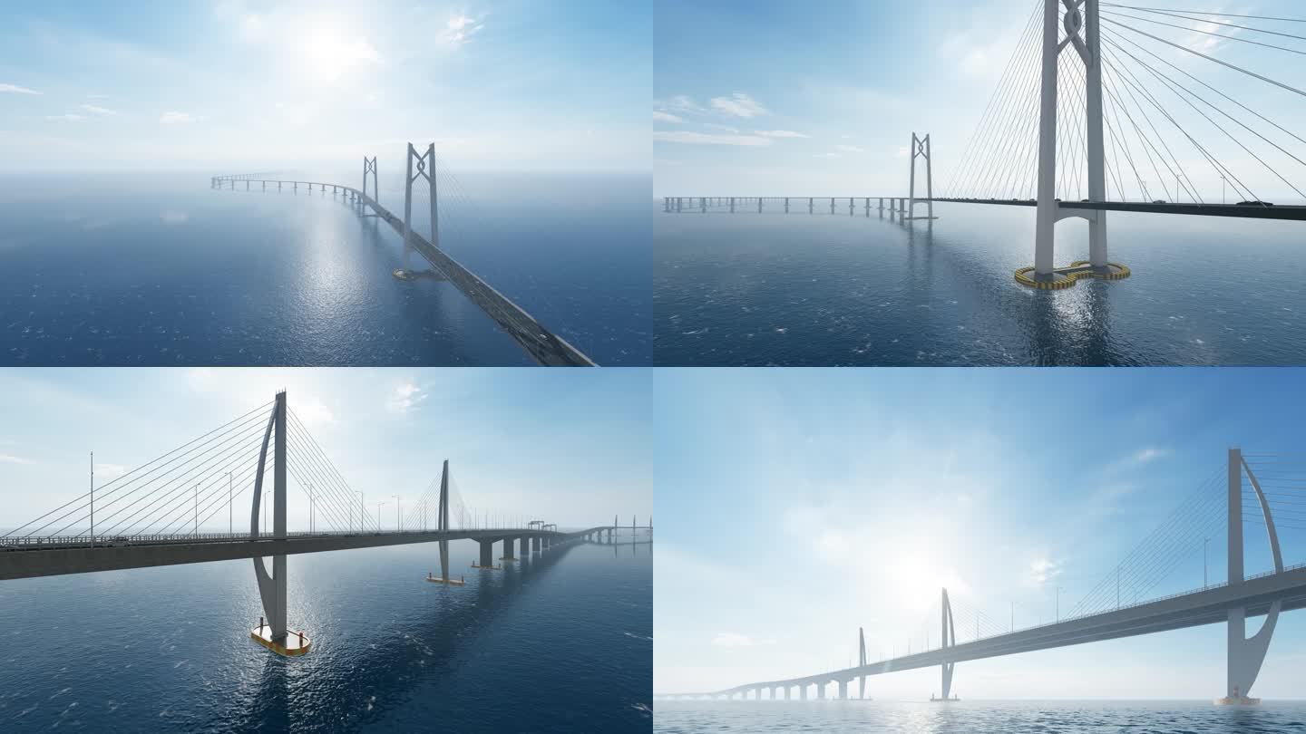 4K港珠澳大桥空镜合集