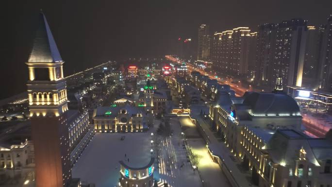 大连东方水城冬季雪景