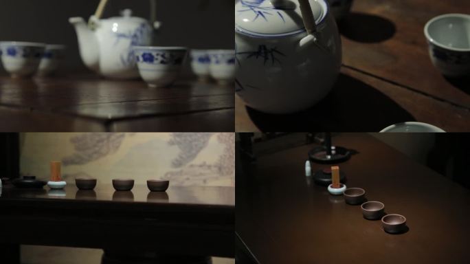 中国民间普通茶壶茶杯茶道
