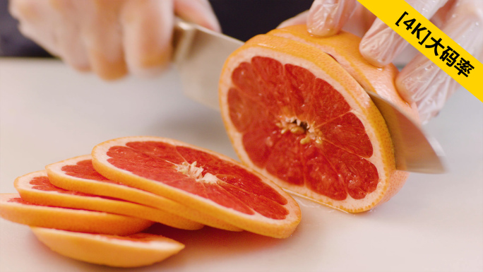 切水果切桃子切橙子切芒果刀子切水果