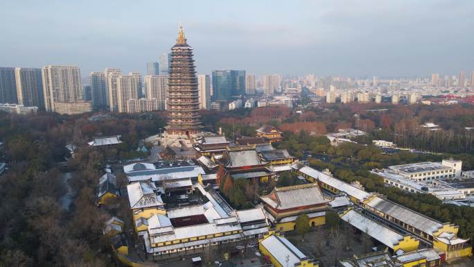 常州天宁寺雪景