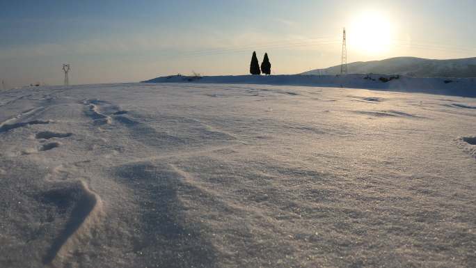 雪后开车第一视角