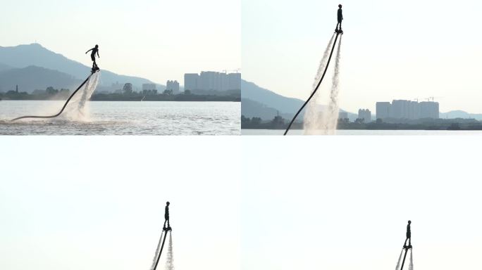 水上空中飞人极限运动水上滑板花技表演