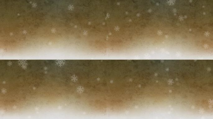 打开背景动画的雪花落在米色水彩背景