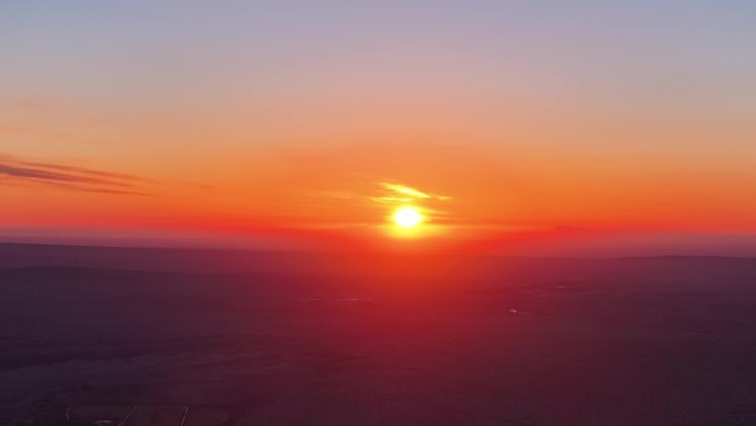 日出 日出 地平线 朝霞 太阳 火烧云