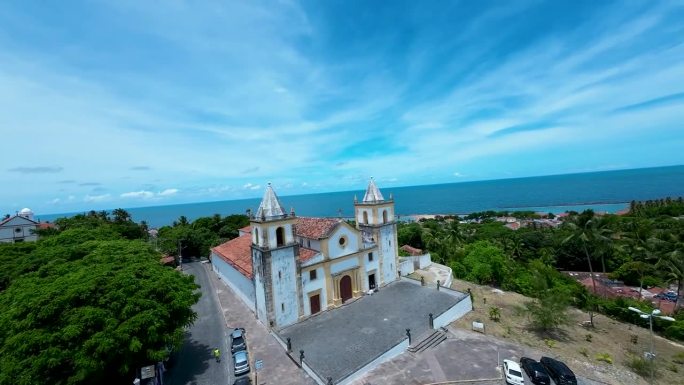 位于巴西伯南布哥州奥林达的中世纪教堂。