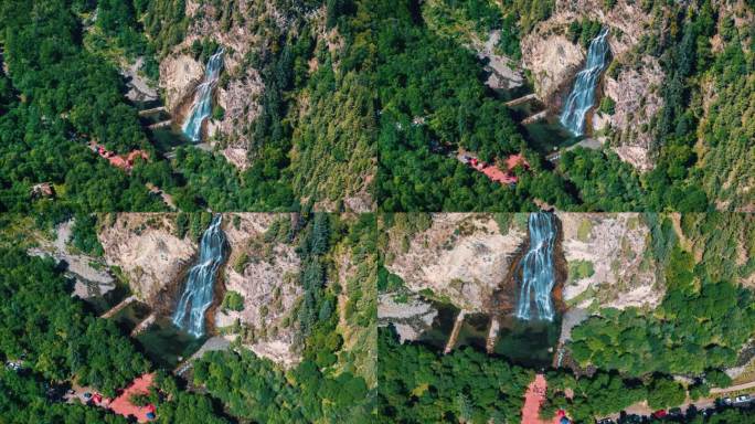 青海互助浪士当胡勒瀑布