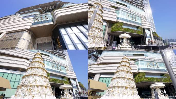 4K香港尖沙咀K11购物艺术中心圣诞树2