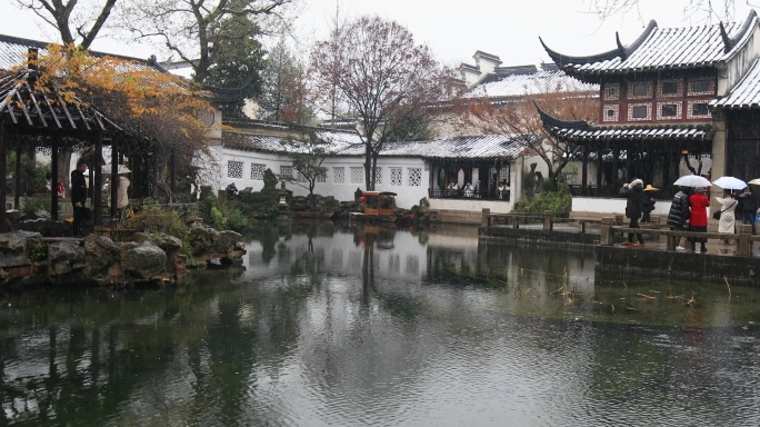 冬季留园雪景