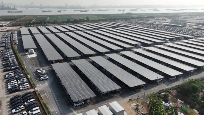 大型停车场太阳能发电