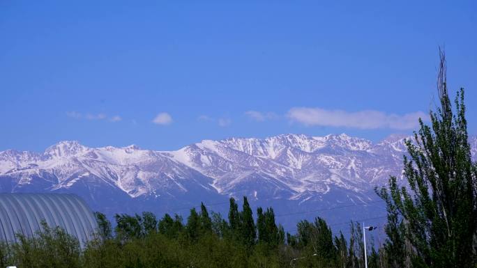 雪山延时4k素材