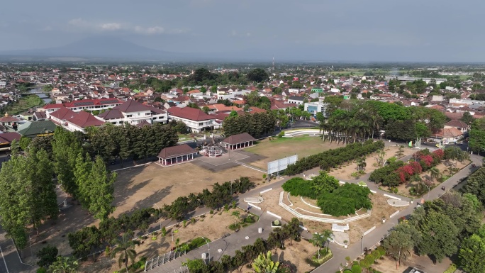 原创 印尼爪哇岛卢马姜广场航拍建筑风光