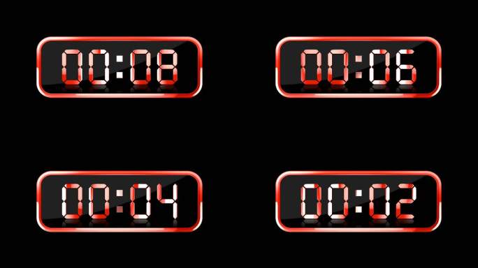 4K红色液晶数字计时器通道10秒钟