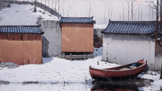 小雪天气视频素材雪景