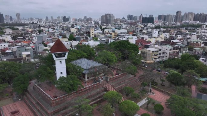 台南安平炮台鸟瞰图