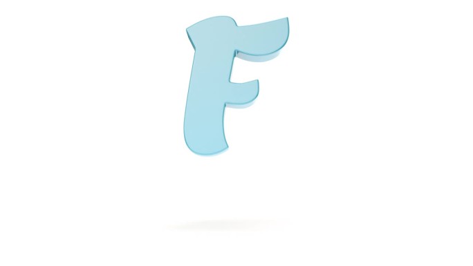 英文大写字母F过渡到G在崩溃的风格作为a到Z序列的一部分。4K 3D动态动画学习拉丁字母