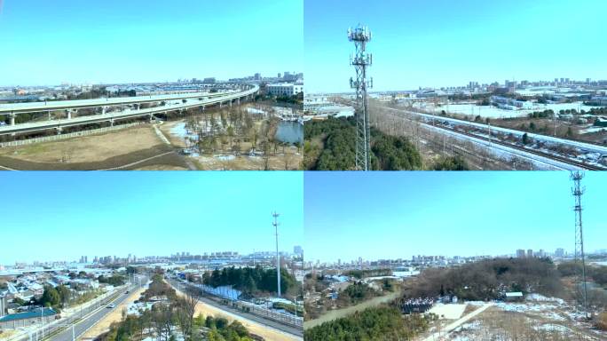 高铁外雪景-扬州段 01