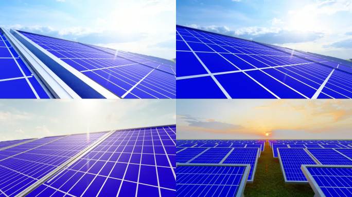 新能源太阳能光伏面板发电