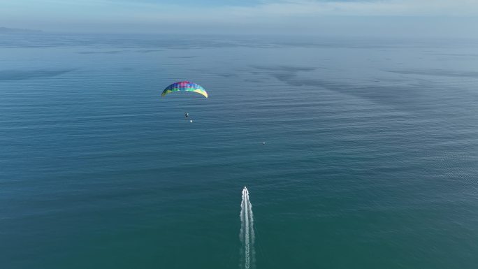 滑翔伞动力伞航拍4k视频