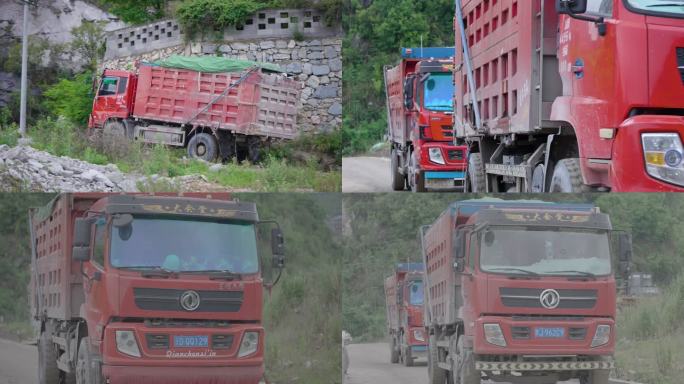 大车渣土车上坡