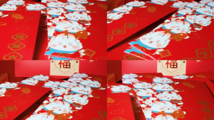龙年过年新年红包特写春节节日喜庆40