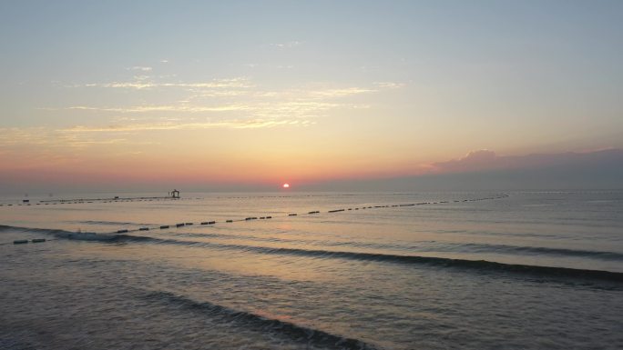 海边日出