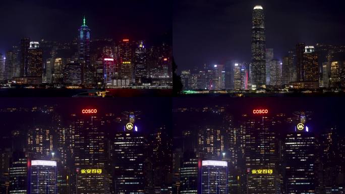 4K香港维多利亚港城市夜景7