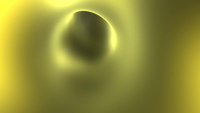 高速飞过黄色隧道三维效果立体通道流光流体
