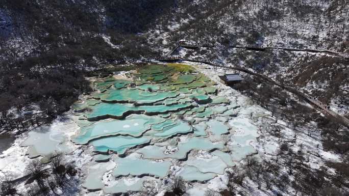 黄龙景区五彩池1：多角度 多景别