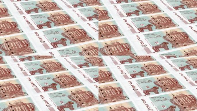 格鲁吉亚格鲁吉亚拉里5钞票印钞厂，印刷五格鲁吉亚拉里，印刷机印刷出格鲁吉亚拉里，由货币印刷机印刷5格