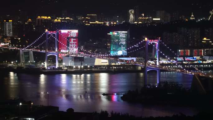 厦门海沧大桥夜景 城市宣传片片头4k