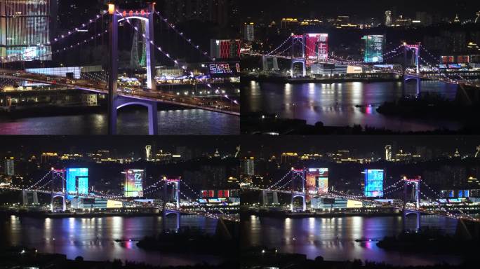 厦门海沧大桥夜景 城市宣传片片头4k