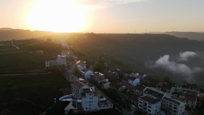 航拍浙江省绍兴市新昌县十九峰美景