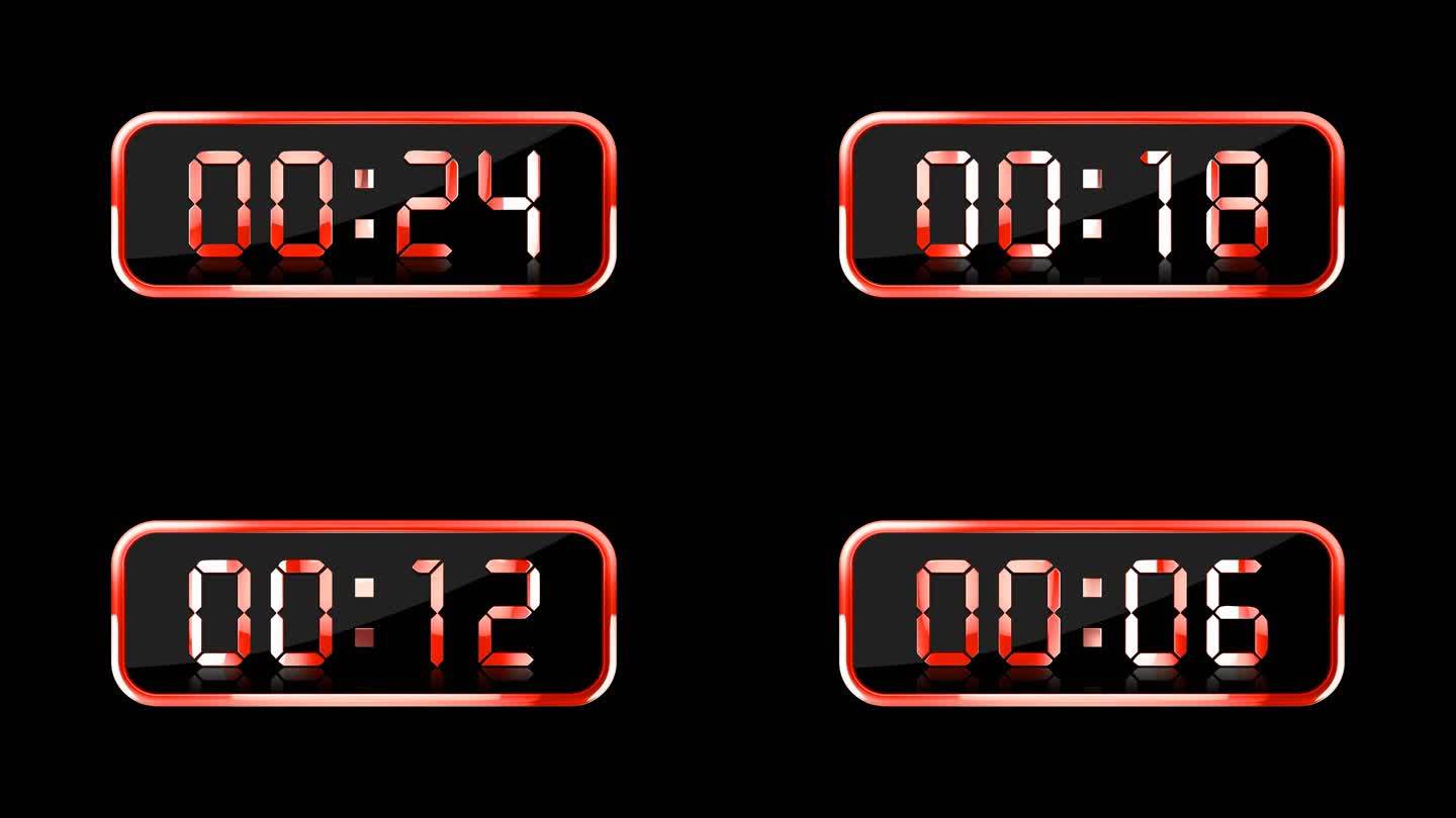 4K红色液晶数字计时器通道30秒钟